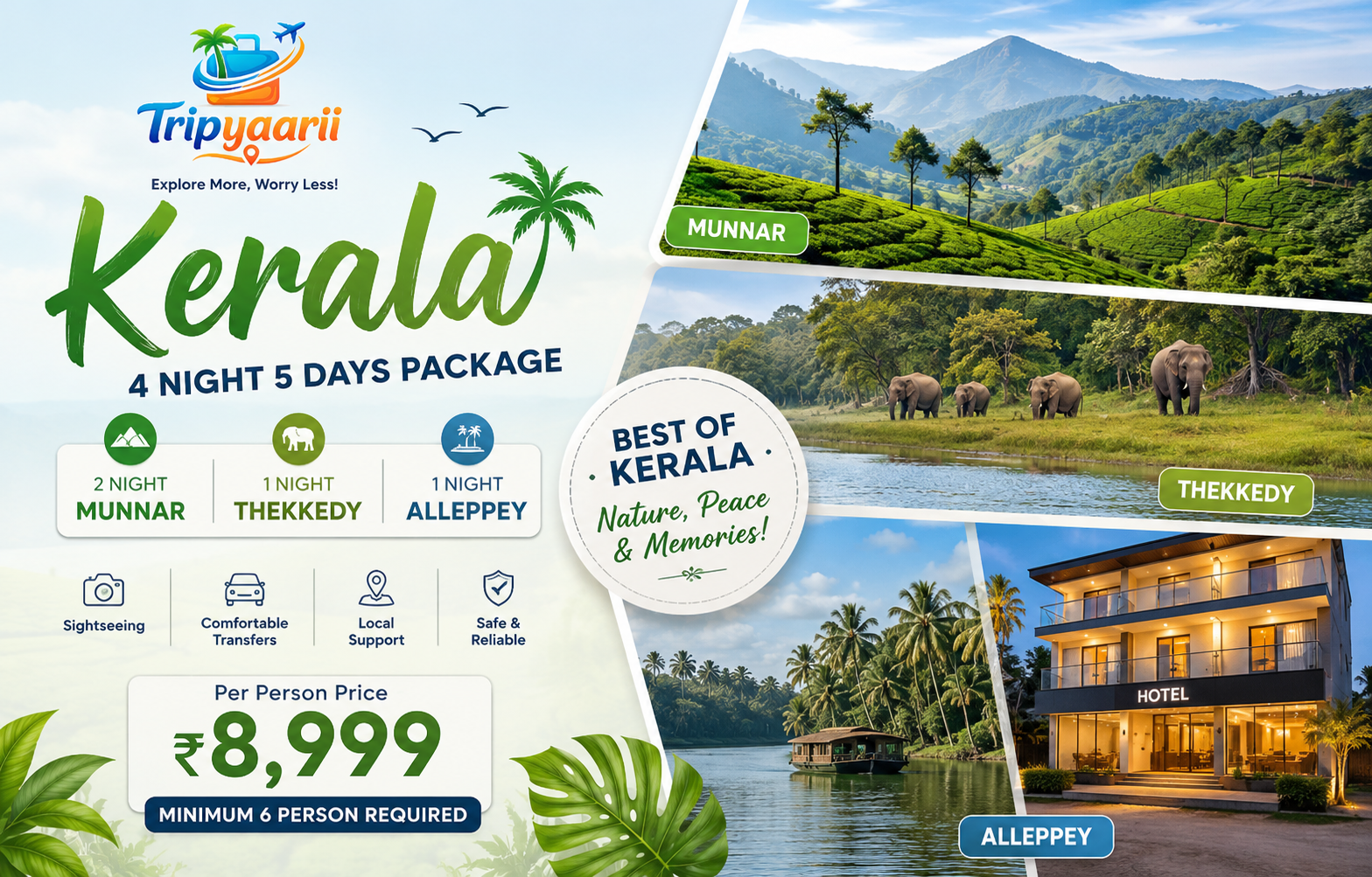 4 Night 5 Days Kerala Package